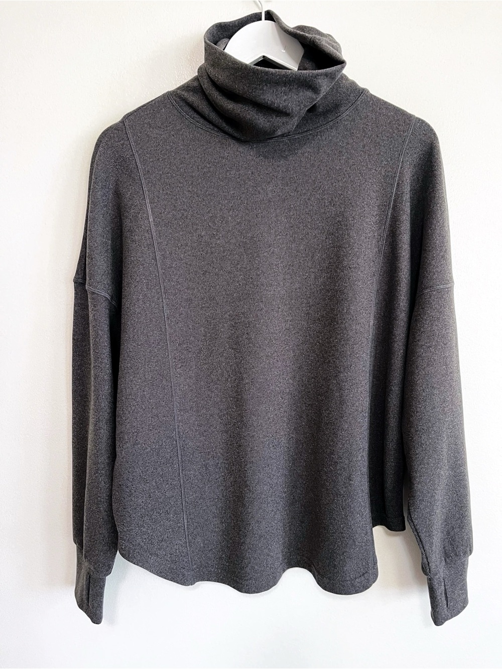 VARLEY Rainer Trainer Roll Neck Jumper Turtleneck Black Marl Medium - Picture 4 of 9